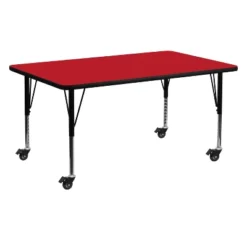 Emma And Oliver Mobile 24x60 Rectangle HP Laminate Preschool Activity Table -Safavieh Shop GUEST 00829f92 1528 412e b5f3 27e1800d476e