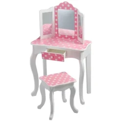 Polka Dot Fashion Prints Vanity Table & Stool Set Pink - Teamson Kids 11 Polka Dot Fashion Prints Vanity Table & Stool Set Pink - Teamson Kids -Safavieh Shop GUEST 01155bac e3df 4437 aeed 60698b770388