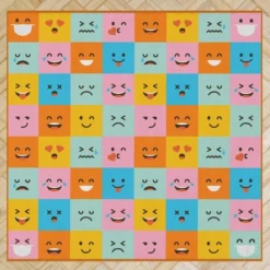 Deerlux 6 Ft. Social Distancing Colorful Kids Classroom Seating Area Rug, Emoji Mask Design -Safavieh Shop GUEST 01f2cc56 0fec 46f6 8a6e ea8672d554af