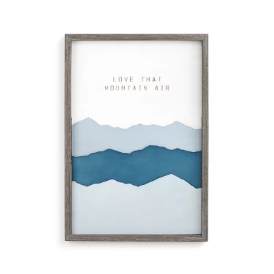 DEMDACO Love That Mountain Air Wall Art Blue 3 DEMDACO Love That Mountain Air Wall Art Blue