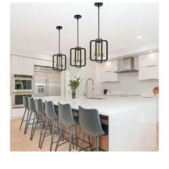 Defong 4-Light Black Pendant Lighting Fixture -Safavieh Shop GUEST 03c46bda c2c0 43ac 8de9 77f0b6086e89