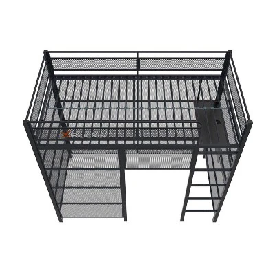 Twin Battle Den Gaming Bunk Bed With TV Mount Black - X Rocker 12 Twin Battle Den Gaming Bunk Bed With TV Mount Black - X Rocker - Image 10