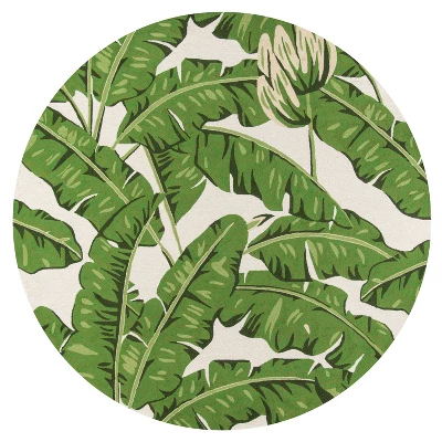 Veranda Bracegirdle Leaf Hooked Accent Rug - Momeni 8 Veranda Bracegirdle Leaf Hooked Accent Rug - Momeni - Image 6