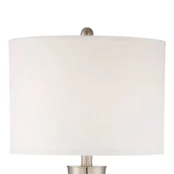 360 Lighting Geoff Modern Table Lamps 26" High Set Of 2 Brushed Nickel With USB Charging Port White Drum Shade For Bedroom Living Room Bedside Desk -Safavieh Shop GUEST 05280347 1f07 4eff 8211 bfc69364e91e