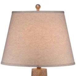 360 Lighting Bentley Rustic Farmhouse Table Lamp 29" Tall Brown Leaf Textured Hammered Pot Off White Empire Shade For Bedroom Living Room House Home -Safavieh Shop GUEST 0553174f 0756 4b19 9e38 becea0f0eeea