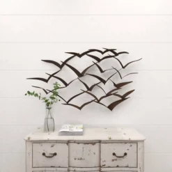 Metal Bird Flying Flock Wall Decor - Olivia & May 30 Metal Bird Flying Flock Wall Decor - Olivia & May -Safavieh Shop GUEST 074a1453 441b 4fc1 bd9c 8d5700f1376c