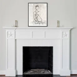 23" X 28" Embellished Contour Sketch II By Ethan Harper Framed Canvas Wall Art Print - Amanti Art -Safavieh Shop GUEST 07b5cf25 7734 4413 a1a5 1c5f05039afa