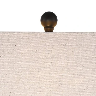 360 Lighting Aston 26" High Open Rectangle Modern Table Lamp Black Finish Metal Single Off-White Shade Living Room Bedroom Bedside Nightstand House 5 360 Lighting Aston 26" High Open Rectangle Modern Table Lamp Black Finish Metal Single Off-White Shade Living Room Bedroom Bedside Nightstand House - Image 3