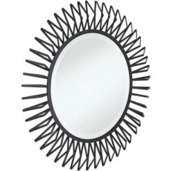 Uttermost Rays Matte Black 32 1/4" Round Sunburst Wall Mirror -Safavieh Shop GUEST 082b14ef 06ce 4896 ac8e 44a700fa12e5
