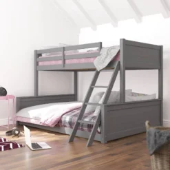 Twin Over Full Capri Wood Bunk Bed Gray - Hillsdale Furniture -Safavieh Shop GUEST 0a7857c9 d65f 4ff6 8655 89493961b5b0