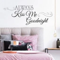 ALWAYS KISS ME GOODNIGHT Peel And Stick Wall Decal Black - ROOMMATES 10 ALWAYS KISS ME GOODNIGHT Peel And Stick Wall Decal Black - ROOMMATES -Safavieh Shop GUEST 0aeb1ea2 eb33 4dbd 95c9 0448e2c321ad