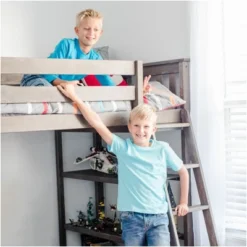 Max & Lily Twin-Size High Loft Bed With Bookcase -Safavieh Shop GUEST 0b25bf9e 6e1a 44eb 8d8d b5857f432c91