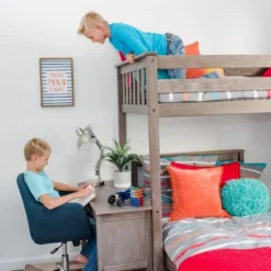 Max & Lily L-Shaped Twin Over Twin Bunk Bed With Bookcase And Desk -Safavieh Shop GUEST 0b71c991 848c 4971 8dee 7145c0f331e5