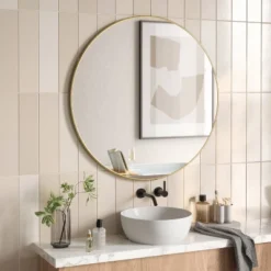 34" Hubba Wall Mirror Brass - Umbra 14 34" Hubba Wall Mirror Brass - Umbra -Safavieh Shop GUEST 0b879402 14c8 4dac a23e 220d9996de09