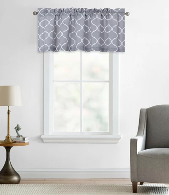 Regal Home Regal Home Collections Trellis Lattice Rod Pocket Valance 6 Regal Home Regal Home Collections Trellis Lattice Rod Pocket Valance - Image 4