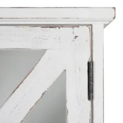 21" X 6" X 20" Hutchins Decorative Rustic Wood Wall Cabinet White - Kate & Laurel All Things Decor -Safavieh Shop GUEST 0bd76767 d5bf 45b4 a740 1c5d6f8ca354