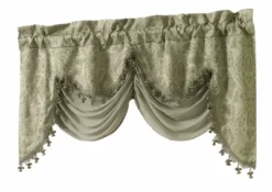 Kate Aurora Georgina Ultra Luxurious Raised Jacquard And Fringed Trimmed Austrian Window Valance -Safavieh Shop GUEST 0c2d1670 646a 4b16 add8 50613de1642b