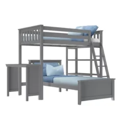 Max & Lily L-Shaped Twin Over Twin Bunk Bed With Bookcase And Desk -Safavieh Shop GUEST 0dfc5340 a3a3 4c5f a69f 7a71efc71ac7