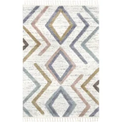 Lillie Abstract Diamond Kids Tassel Area Rug -Safavieh Shop GUEST 0ebf0553 60cd 4f2e afee be55e4493e37