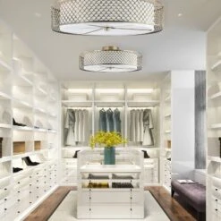 18.25" Leyla Glam Brushed Semi-Flush Mount Ceiling Fixture Sconce Gold - River Of Goods -Safavieh Shop GUEST 0f81d13f e4ca 4426 8f88 344ec7ffbfbd