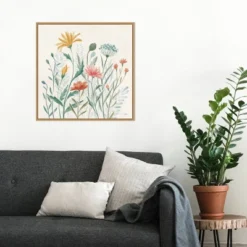 22" X 22" Wildflower Vibes III By Janelle Penner Framed Canvas Wall Art Light Brown - Amanti Art 15 22" X 22" Wildflower Vibes III By Janelle Penner Framed Canvas Wall Art Light Brown - Amanti Art -Safavieh Shop GUEST 11471c96 25e1 4295 8dc0 9cbed64c55e0