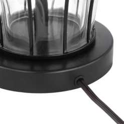 360 Lighting Hudson Rustic Accent Table Lamps 23" High Set Of 2 Bronze Clear Glass USB Charging Port Drum Shade For Bedroom Living Room Bedside Desk -Safavieh Shop GUEST 14169110 ccfb 45bf 8bbc 7f8feba20fc4