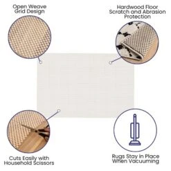 Flash Furniture Non Slip Rug Pad For Area Rug, Hardwood Floor Rug Gripper Anti Skid Rug Pad Protective Cushioning Rug Pad -Safavieh Shop GUEST 157e3ccb 3887 4714 9327 ca9ea4a9575e