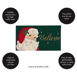 Evergreen Santa Believe Indoor Outdoor Natural Coir Doormat 1'4"x2'4" Green 7 Evergreen Santa Believe Indoor Outdoor Natural Coir Doormat 1'4"x2'4" Green -Safavieh Shop GUEST 166c344f c521 41b0 896a 8b07538b094c
