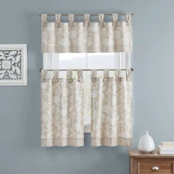 18"x52" Stencil Vine Window Valance - Waverly -Safavieh Shop GUEST 168f6ab3 fa69 4737 a23c d3b3dfdd0c75