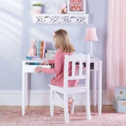 Guidecraft Kids' Dahlia Desk And Chair Set -Safavieh Shop GUEST 16d38097 8751 47d4 8a7f 50c24a2285e5