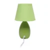 9.45" Petite Ceramic Oblong Bedside Table Desk Lamp With Matching Tapered Drum Shade Green - Creekwood Home -Safavieh Shop GUEST 16fb8323 d212 4045 be08 2d58e109275c