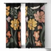 Miho TROPICAL Floral Night 84" X 50" Single Panel Blackout Window Curtain - Deny Designs -Safavieh Shop GUEST 17d9d80f 14cd 4f05 84c3 c9840ba8fff2
