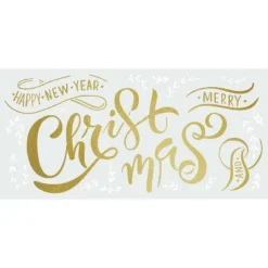 Merry Christmas Quote Peel And Stick Giant Wall Decal With Metallic Ink Gold - RoomMates 7 Merry Christmas Quote Peel And Stick Giant Wall Decal With Metallic Ink Gold - RoomMates -Safavieh Shop GUEST 185bd158 5751 482e ab94 f4b8088e9fb1