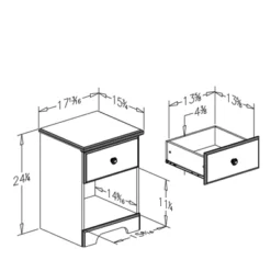 Summer Breeze 1 Drawer Nightstand Blueberry - South Shore -Safavieh Shop GUEST 1900149d 9594 48e6 8668 c6fd843a6057