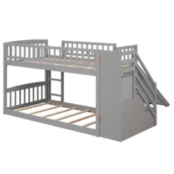 Stairway Twin Over Twin Bunk Bed With Two Drawers And Slide-ModernLuxe 23 Stairway Twin Over Twin Bunk Bed With Two Drawers And Slide-ModernLuxe -Safavieh Shop GUEST 1a0a1ec1 2831 4cfa b9de f7a301e05f9d