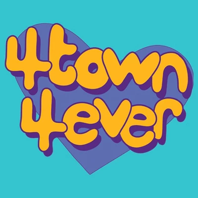 Girl's Turning Red 4Town 4Eva Heart T-Shirt 3 Girl's Turning Red 4Town 4Eva Heart T-Shirt