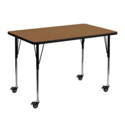Flash Furniture Mobile 30''W X 48''L Rectangular Thermal Laminate Activity Table - Standard Height Adjustable Legs 7 Flash Furniture Mobile 30''W X 48''L Rectangular Thermal Laminate Activity Table - Standard Height Adjustable Legs -Safavieh Shop GUEST 1e7a708c e0c6 4934 9999 26034af487b6