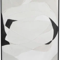 Set Of 2 Contemporary Canvas Abstract Framed Wall Arts With Black Frames White - Olivia & May -Safavieh Shop GUEST 1ee30122 bb74 482a ba5b 02338d6ae300