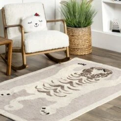 NuLOOM Naima Tiger Machine Washable Kids Area Rug -Safavieh Shop GUEST 1f02e887 b141 472d 90fd 2185b9f598be