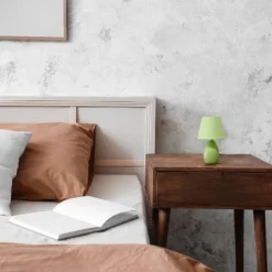 9.45" Petite Ceramic Oblong Bedside Table Desk Lamp With Matching Tapered Drum Shade Green - Creekwood Home -Safavieh Shop GUEST 1f7ddcd4 804b 4e99 9867 3e51ff5591a3