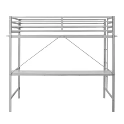 Emma And Oliver Metal Loft Bed Frame With Desk, Protective Guard Rails And Ladder For Kids, Teens And Adults -Safavieh Shop GUEST 201fd09c b4de 4689 a545 9851484665dc