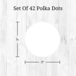 Polka Dots Wall Decor White - Decalcomania