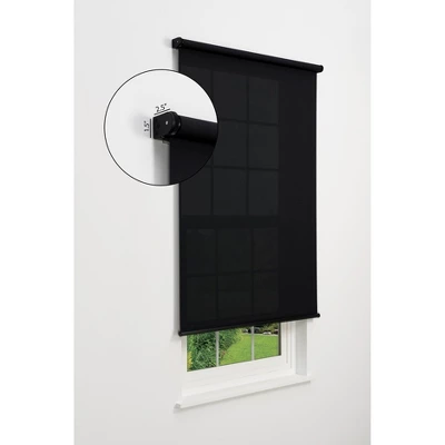 Linen Avenue Cordless 5% Solar Screen Standard Roller Shade, Black, Charcoal, And Gray 3 Linen Avenue Cordless 5% Solar Screen Standard Roller Shade, Black, Charcoal, And Gray