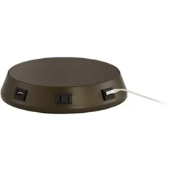 360 Lighting Accent Table Lamp With USB And AC Power Outlet Workstation Charging Base 22" High Warm Bronze Drum Shade Living Room Desk -Safavieh Shop GUEST 20794d02 b9a7 4a06 8d20 e46fedcad087