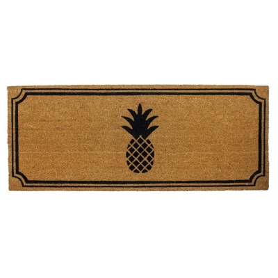 Pineapple Indoor/Outdoor Coir Doormat Natural/Black - Entryways 7 Pineapple Indoor/Outdoor Coir Doormat Natural/Black - Entryways - Image 5