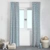 Bacati - Grey/Aqua Triangles Boys Cotton Printed Single Window Curtain Panel -Safavieh Shop GUEST 20f3b1bf 7ed4 4172 a99a 749bb2dd972c