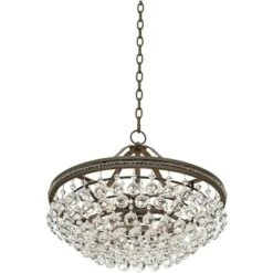 Vienna Full Spectrum Wohlfurst Bronze Pendant Chandelier 20 1/4" Wide Clear Crystal 5-Light Fixture For Dining Room House Foyer Kitchen Island Bedroom -Safavieh Shop GUEST 2157e912 6003 4eae a057 28215d645ce1