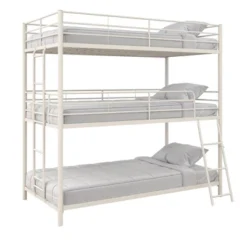 Triple Twin Zeke Metal Bunk Bed - Room & Joy 27 Triple Twin Zeke Metal Bunk Bed - Room & Joy -Safavieh Shop GUEST 215ae8b1 75d0 43d6 b8d2 0ec33185bb16