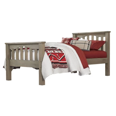 Kids' Twin Highlands Harper Panel Bed Driftwood - Hillsdale Furniture 4 Kids' Twin Highlands Harper Panel Bed Driftwood - Hillsdale Furniture - Image 2