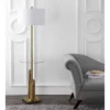61" Ambrosio Floor Lamp Side Table Brass/Gold (Includes CFL Light Bulb) - Safavieh -Safavieh Shop GUEST 249849c3 7cc8 4156 ad6d 9f677ce1b900